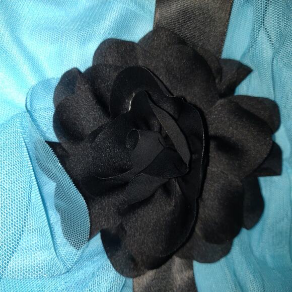 Vintage Y2K Aqua Deb Store Dress 1X Strapless Tulle Hi Low Prom Formal Cruise - Picture 7 of 16